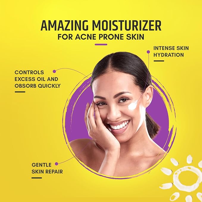 Acmist Moisturizing Cream Gel for Oily & Acne-Prone Skin | Oil-Free, Non-Comedogenic, Quick Absorbing & Makeup Friendly | With Vitamin E, Aloe Vera & Squalane | For Men, Women & Teens | 50g Pack 2