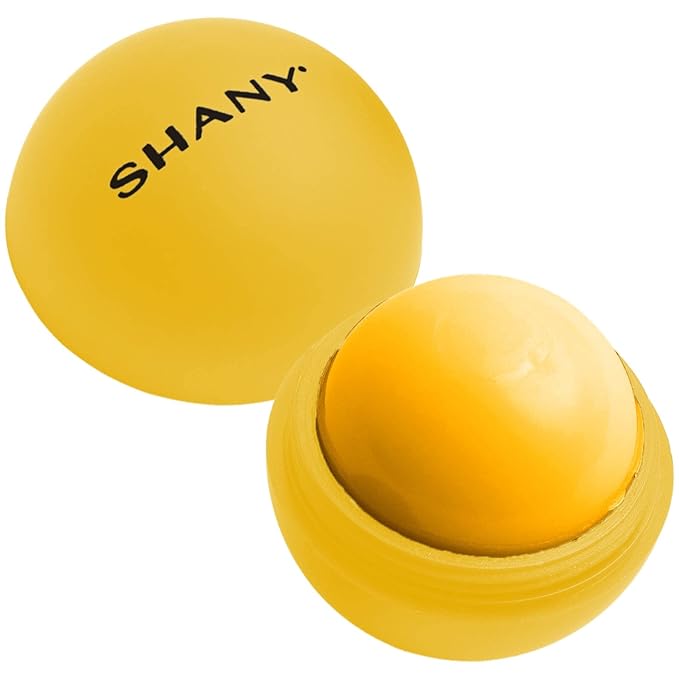SHANY Lip Balm Sphere - Nourishing Hydrating Lip Balm Lip Care Infused with Shea Butter and Moisturizing Oils to Soothe and Repair Dry and Cracked Lips - Yellow