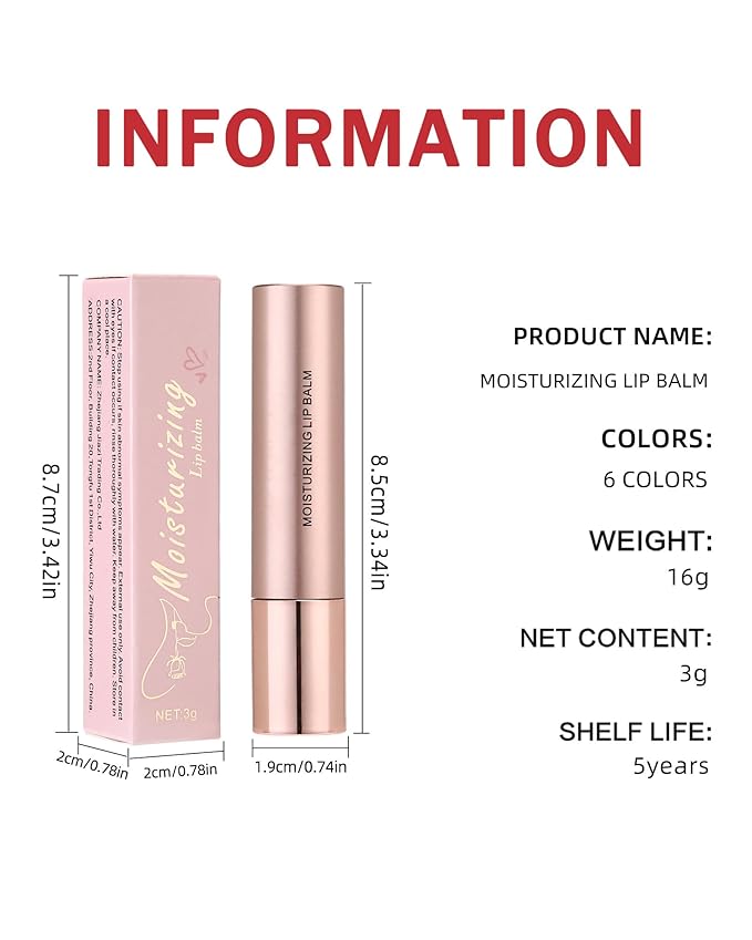 Hydrating Tinted Lip Blam, Natural Sheer Red Nude Lipstick Moisturizing Lipgloss, Long Lasting Waterproof Lip Balm Stain Non-Stick Liptint Oil Stain Glossy Lipcolor Finish for Dry Cracked Lips-04
