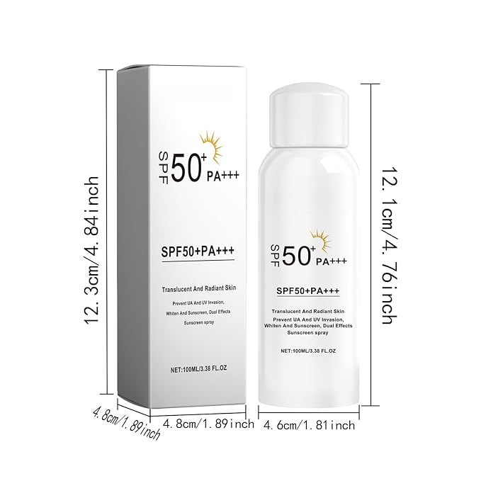SPF 50+ Sunscreen for Face and Body, Water & Sweat Resistant, Skin Care Sunscreen Lotion, Sun Cream Lightweight and Breathable Sun Cream