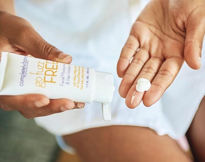 Completely Bare go fuzz FREE Face Moisturizer & Hair Inhibitor - Anti-Aging Extracts & Hair Minimizers