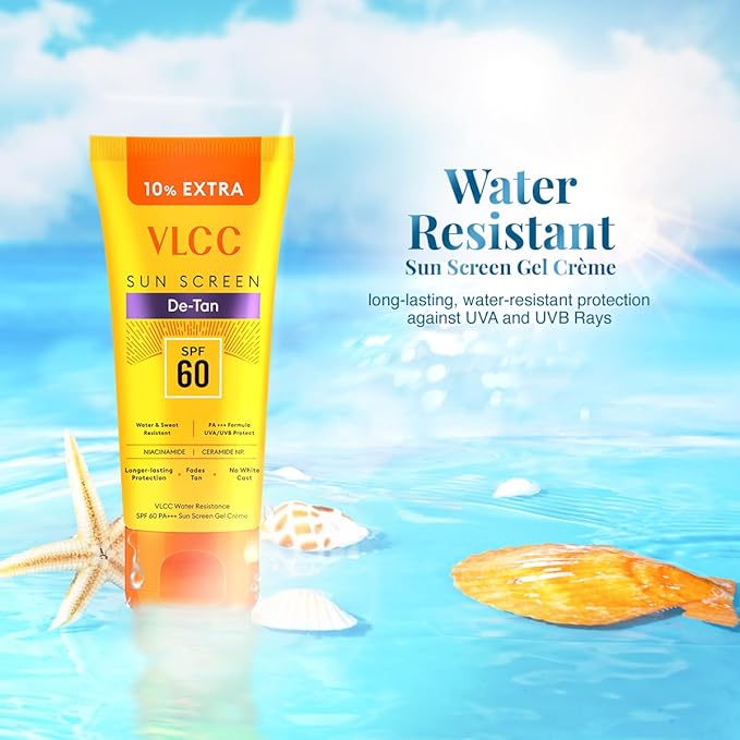 VLCC Water Resistant SPF60 Sun Screen Gel Creme(100gm)