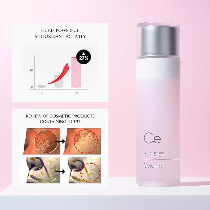 CELONIA Signature Bio Essence Toner, Korean Bio Stem Cell Anti-Aging Skin Care Facial Essence Toner, Reduces Fine Line, Stay Radiance, Keeps Skin Hydrating, Fresh and Glowing 150ml