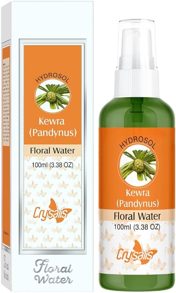 BEMT Pure Kewra Hydrosol – Steam-Distilled Pandanus Odoratissimus Floral Water, Natural Refreshing Facial Mist & Skin Toning Spray – Cosmetic Grade – 100 ml
