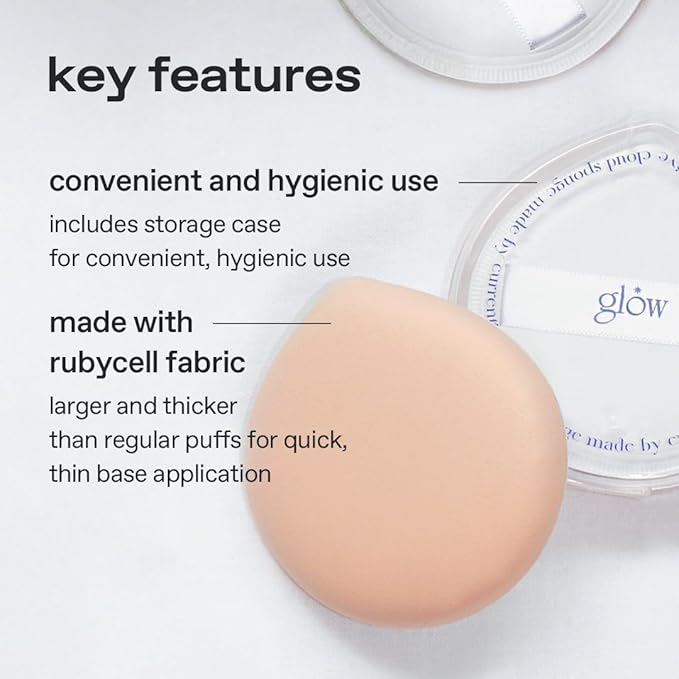 glow breathable blemish balm #one & cloud sponge set | medium-coverage bb cream & tinted moisturizer + rubycell puff makeup sponges | skincare-like radiant finish | 1 fl oz + 3ea