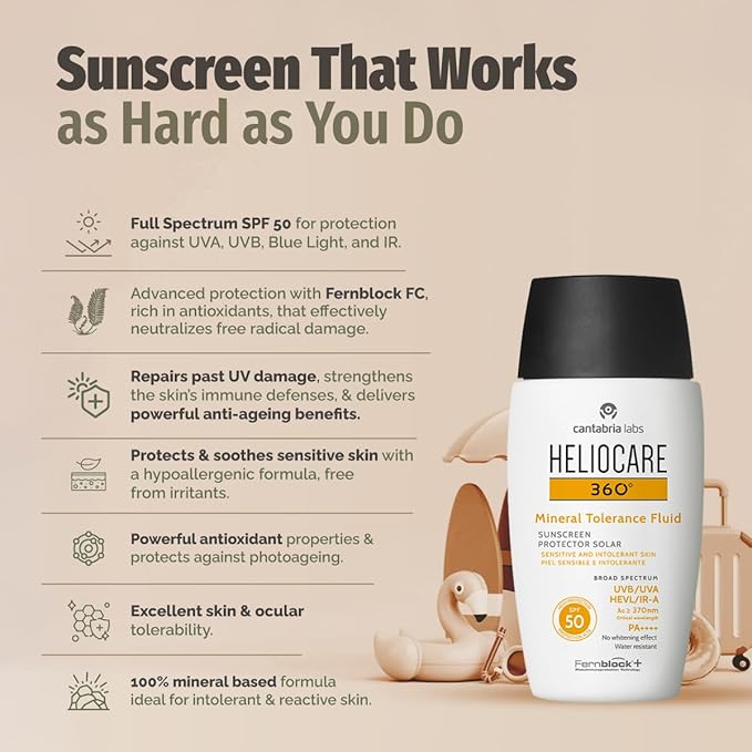 Heliocare 360 Mineral Tolerance Fluid SPF 50 | 50ml