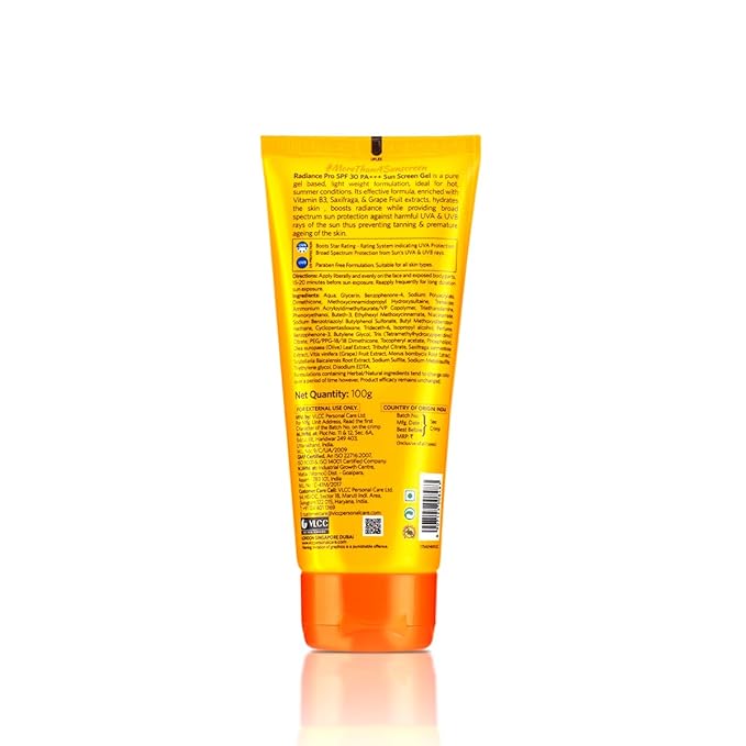 VLCC Radiance Pro SPF 30 PA+++ Sun Screen Gel(100gm)