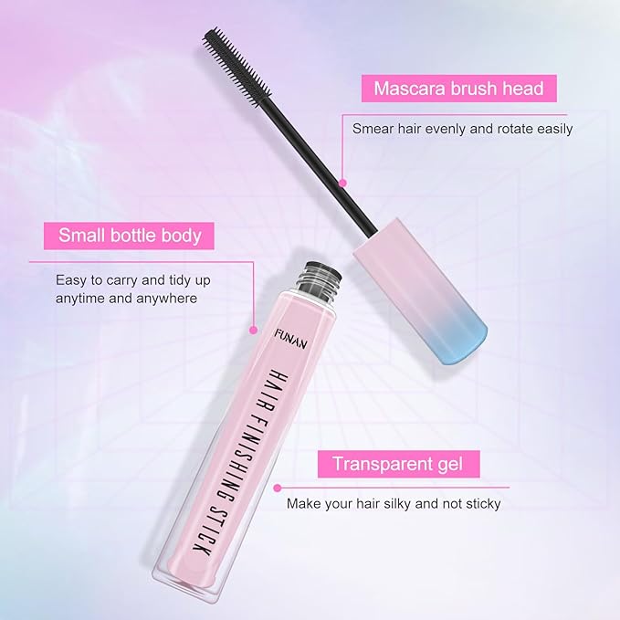 Hair Finishing Stick 2 Pack for Small Broken Hair Cream/Gel for Women Naturally Refreshing, Non-Greasy and Non-Sticky