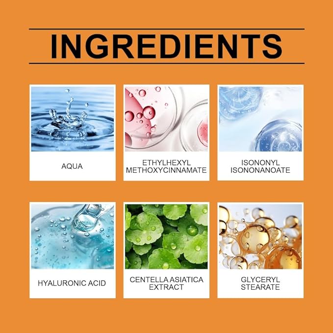 2PCS Facial Body Sunscreen SPF50 Whitening Sun Cream Broad Spectrum UV Protection Hydrating Anti-Aging Sunblock Skin Protective Cream