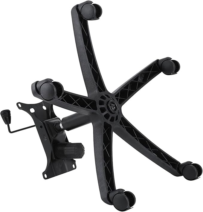 28" Swivel Chair Base Replacement, Office Chair Base, 350 Pounds Heavy Duty Gaming Chair Replacement Base with Bottom Plate Stand Cylinder and Casters