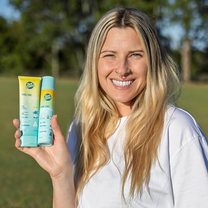 Sun Zapper Pure Zinc Sunscreen SPF 50 – Organic Mineral Sunscreen for Face and Body, 25% Non-Nano Zinc Oxide, Reef Safe, Water Resistant, Broad Spectrum, Vegan, 100g (3.5 oz) Tube, Australian Made