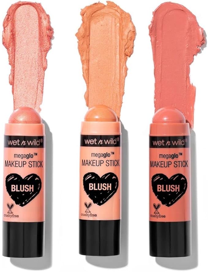 Wet n Wild MegaGlo Makeup Stick Conceal and Contour Brown Oak's On You, 1.1 Ounce, 804a & Makeup Stick Conceal and Contour Blush Pink Floral Majority, 3.5 Ounce & Makeup Stick Conceal and Contour