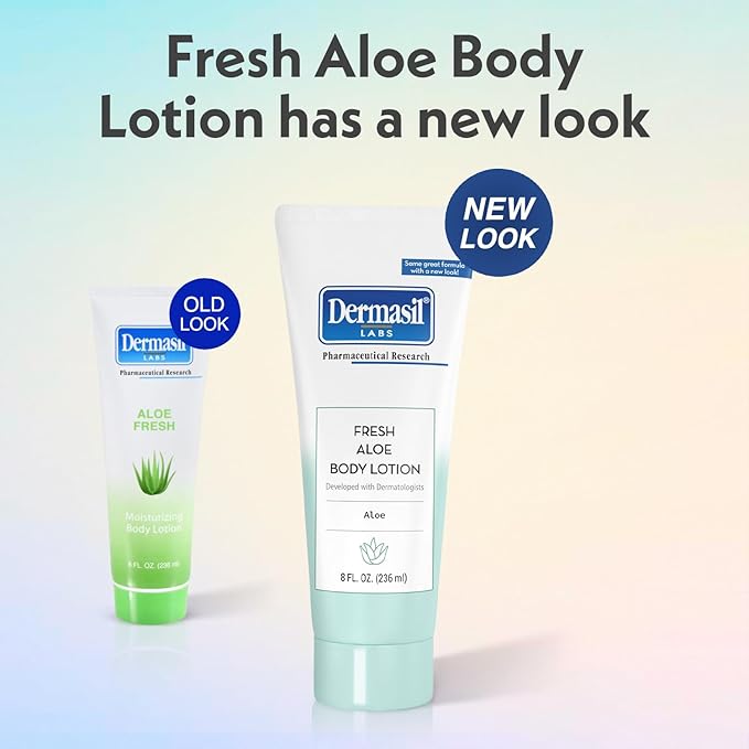 Dermasil Body Lotion, Aloe, 3-Pack – Non-Greasy, Fast-Absorbing, Fresh Scent, 8 Oz Ea