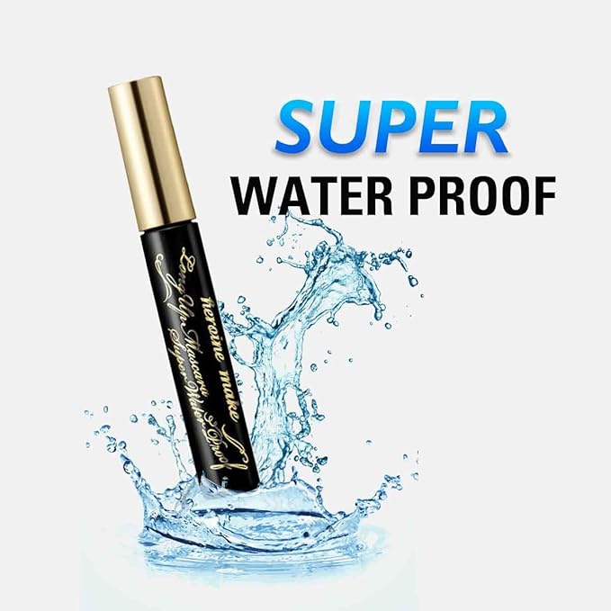 HEROINE MAKE by KISSME Mascara Black Volume and Length | Waterproof Mascara by Defining Fiber for Long and Curl Eye Makeup for Women, Made in Japan, Black, 2 EA