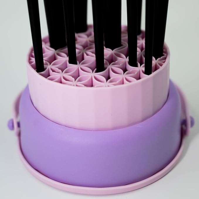 18-Piece Vegan Makeup Brush Set – Black & Pink Case, Soft Synthetic Bristles, Cruelty-Free, Ideal for Liquid, Powder, Cream & Bronzer; Includes Kabuki, Blender, Blush & Eyeshadow Brushes