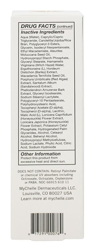 MYCHELLE Unscented Solar Defense SPF 30, 2.3 FZ