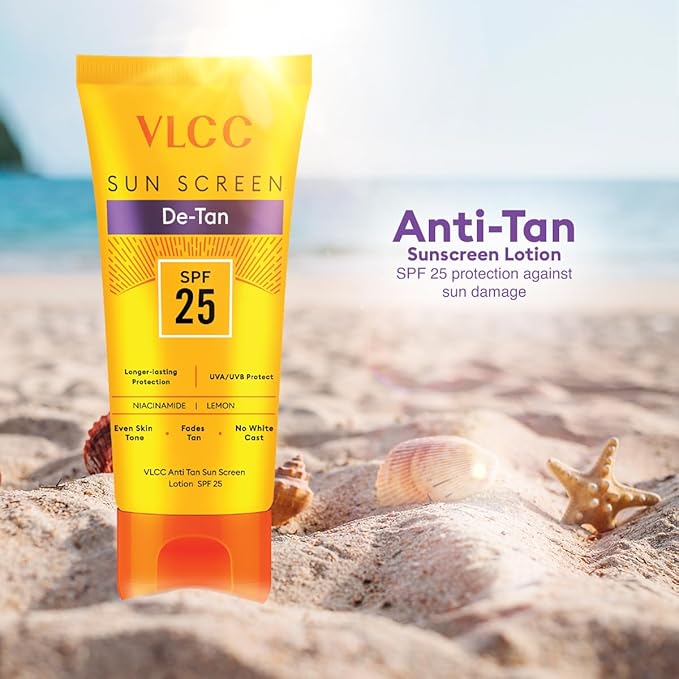 VLCC Natural Sciences | Sunscreen Lotion SPF 25+ | With Lemon | 150+150 (10.14 Fl Oz) | Pack of 2