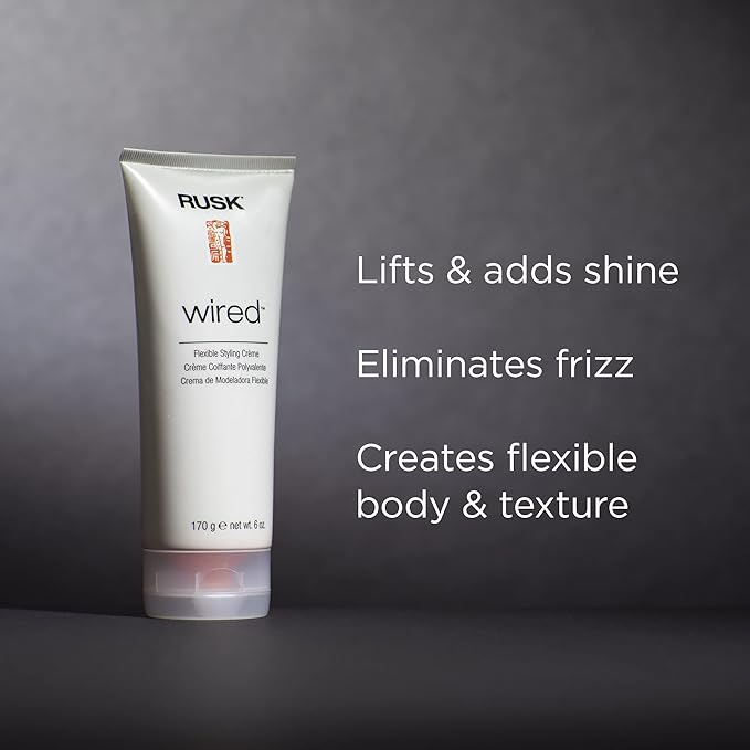 RUSK Wired Flexible Styling Creme 10 Ounce,(Pack of 2)