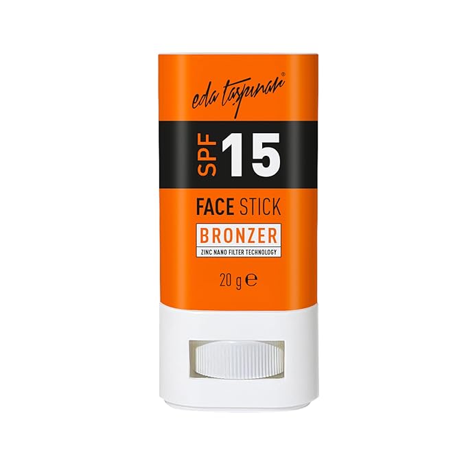 Eda Taspinar SPF 15 Bronzer Face Stick – Glow Sunscreen for Face I Lightweight Non Greasy Sun Protection – No White Cast – Travel Size Makeup Friendly Sun Stick (20 g/0.7 fl oz) 1 Pack