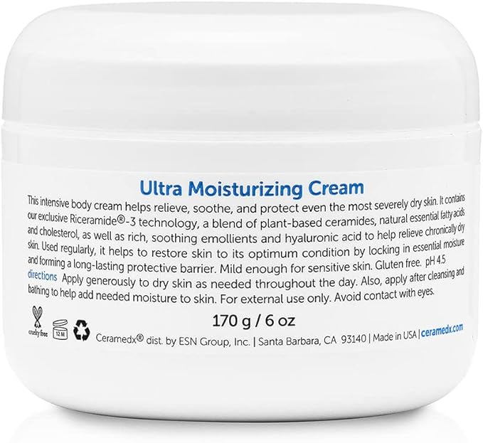 Ceramedx - Ultra Moisturizing Natural Ceramide Cream Unscented for Dry, Sensitive Skin (6 oz.) (2)
