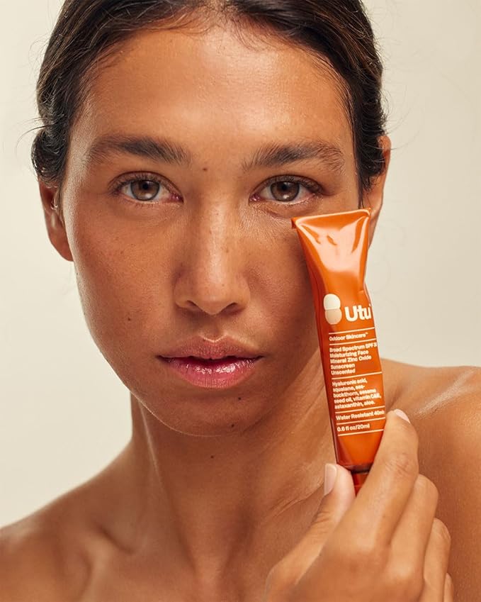 UTU - SPF30 Daily Moisturizer Mineral Sunscreen | Hyaluronic Acid, Squalane, Vitamin C+E | Clean, Reef Safe, Cruelty Free, Broad Spectrum (20 mL | 0.6 fl oz)