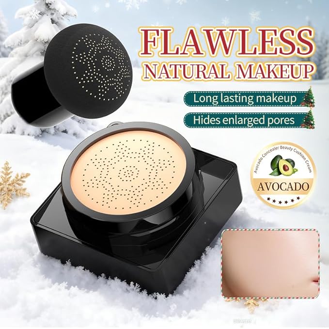 Air Cushion CC Cream Foundation Makeup, BB Cream Makeup, Color Correcting CC Cream, Tattoo Cover Up Makeup, Natural Full Coverage Foundation, Moisturizing Concealer Brighten,Even Skin Tone #01 Lvory