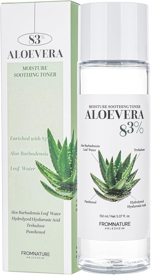 Aloe Vera Moisture Soothing Toner 150ml - Hydrating & Nourishing with Hyaluronic Acid