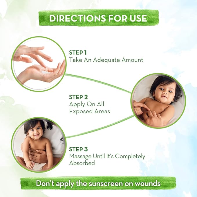 Mamaearth Milky Soft Mineral Based Sunscreen SPF 30 & PA+++ with Oats, Milk and Calendula for Babies-80g