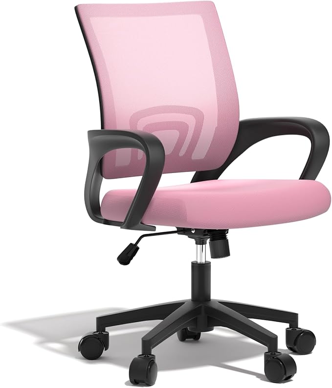 Ergonomic Office Chair 2P - 330Lbs, Breathable Mesh Computer Desk Chair with Lumbar Support & Armrest, Rolling Swivel Adjustable Tilt Lock for Home Office/Gaming, Bedroom Study