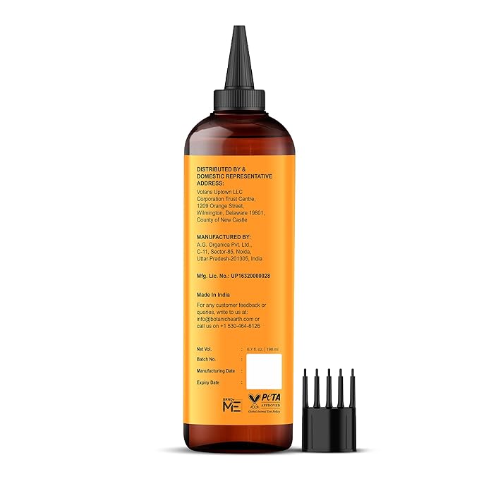 Botanic Hearth 100% Pure Pumpkin Castor Oil For Hair Growth & Hair Treatment Oils 6.7 Fl oz | Infused with coconut Oil | Hair Oil Repairs Dry Damaged Hair, Strengthening, Healthier | All Hair Types