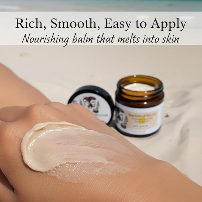 Tallow Sun Balm, Natural Balm, Coconut Vanilla Scent, Vitamin E, Moisturizing, 20% Non-nano Zinc Oxide (2.4 Oz)