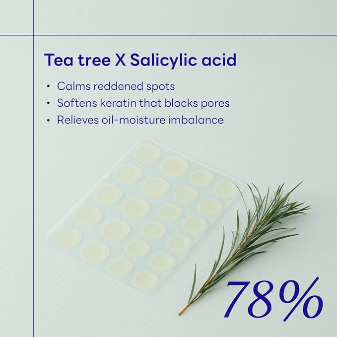 Mediheal Derma Clear Teatree Treatment Spot Patch (44 Counts) - Acne Relief, Oil and Moisture Balance with Teatree & Salicylic Acid