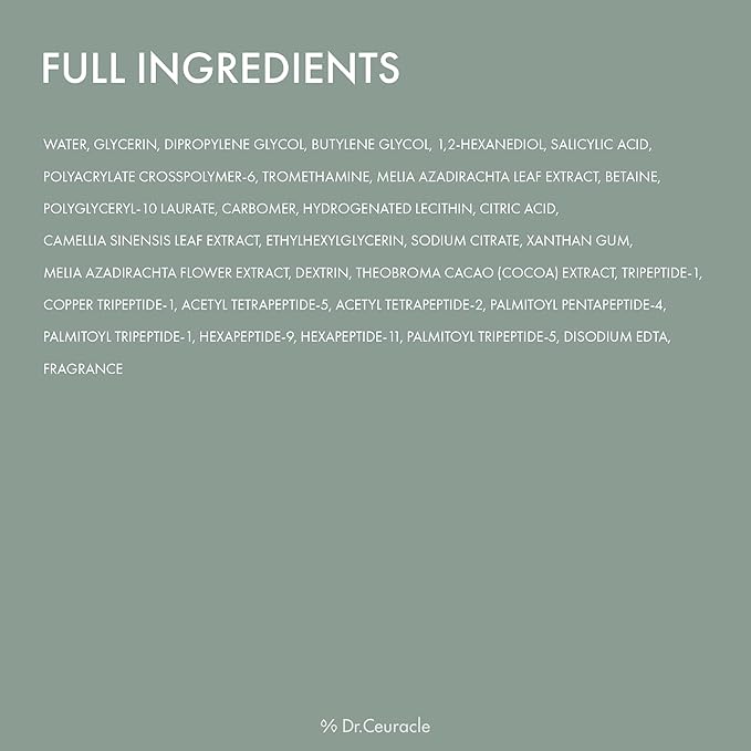 Dr.Ceuracle Vegan BHA & Matcha Ampoule - Gentle Exfoliating Facial Serum, Salicylic Acid for Pores and Sebum Treatment, Korean Skincare for Stocking Stuffers (30ml / 1.01 fl. oz.)