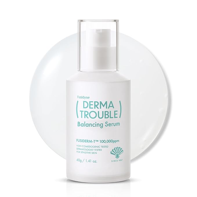 Derma Trouble Balancing Serum 1.4 oz – Lightweight Face Serum for Oil Moisture Balance, pH Care, Daily Hydration for Sensitive Skin