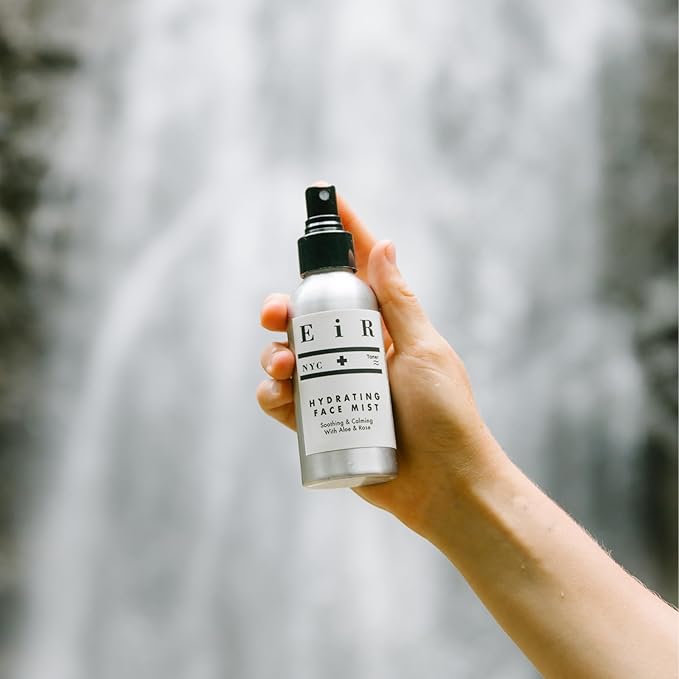 EiR NYC Hydrating Face Mist | Soothing Aloe & Rose Toner with Witch Hazel & Jasmine | Delivers Intense Hydration, Nourishes Fast Absorbing Lightweight Daily Facial Mist for All Skin Types 4oz