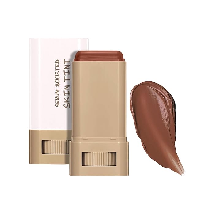 Beauty Balm Serum Boosted Skin Tint, Foundation Makeup Stick Hydrating Tinted Moisturizer, Lightweight and Buildable Solid Tinted Hydrating Serum Foundation Contour Stick, Natural Finish(02#)