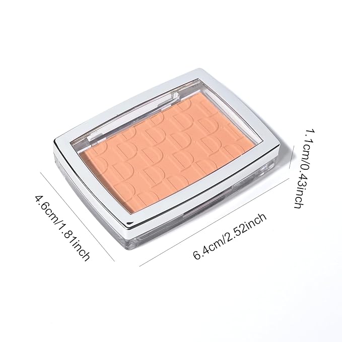 KYDA Coral Powder Blush, Radiant Glow Face Blush, Buildable Matte Cheeks Color, Ultra-fine Lightweight Powder Blusher, Lasting Moisturizing