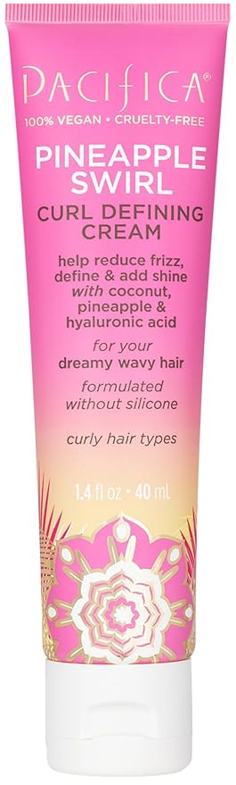 Pacifica, Pineapple Swirl Curl Defining Cream Mini, 1.4 Fl Oz