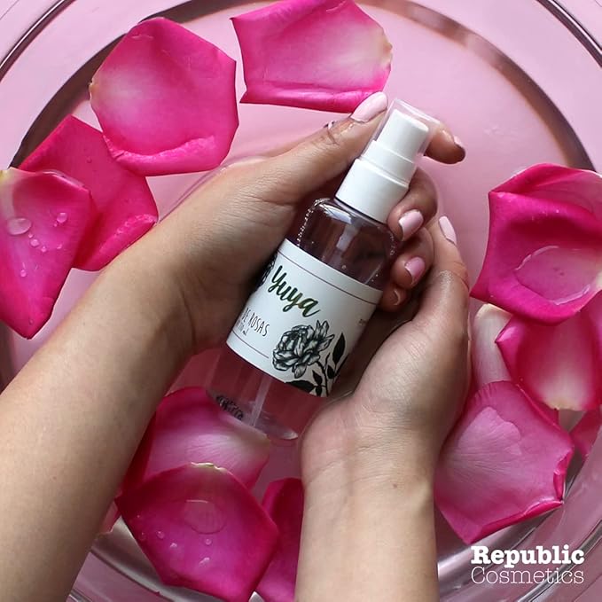YuYa Cruelty-Free Makeup - Rose Water Toner for Glowing Skin, Deep Hydration & Maximum Nourishment. Ideal Ingredients for Healthy & Toned Skin