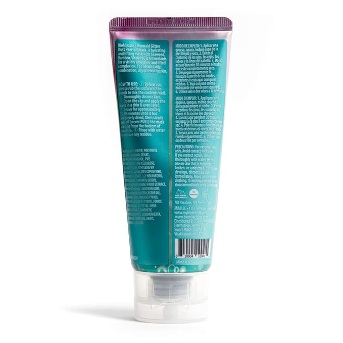 BioMiracle Mermaid Glitter Dust Peel-off Mask 3.5 oz