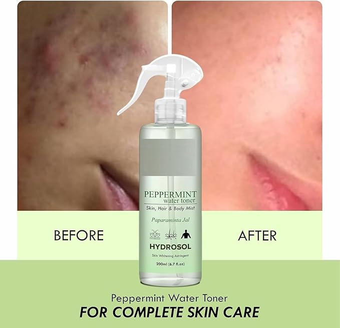 SA Refreshing Peppermint Water/Toner/Mist/Hydrosol Balances & Revitalizes 200ml