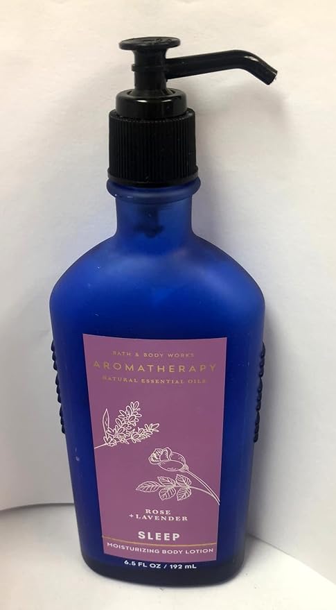 Bath and Body Works Aromatherapy Sleep - Rose + Lavender Body Lotion, 6.5 Fl Oz, 1