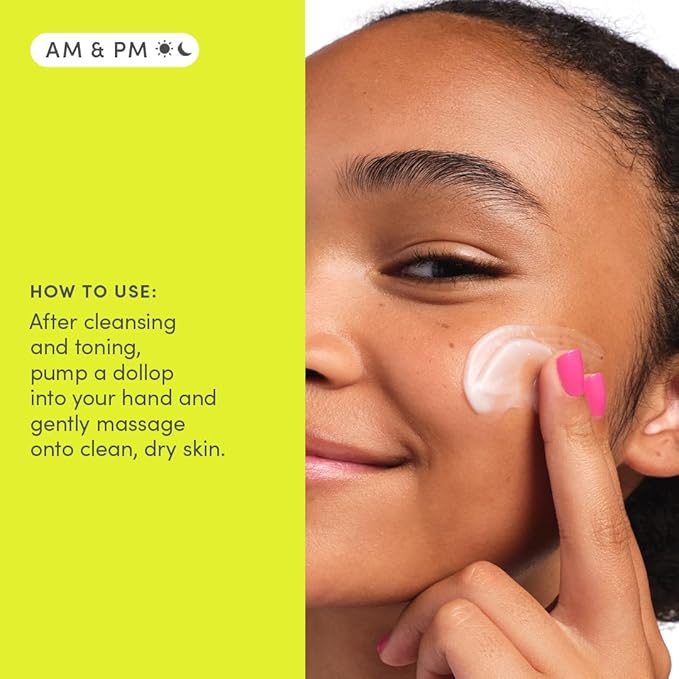 Evereden Let's Bounce Teen Face Moisturizer & Steer Clear Balancing Jelly Cleanser Pre Teen Face Wash Bundle: Clean & Vegan Skincare with Triple Green Tea Complex - Non-Drying & Non-Greasy