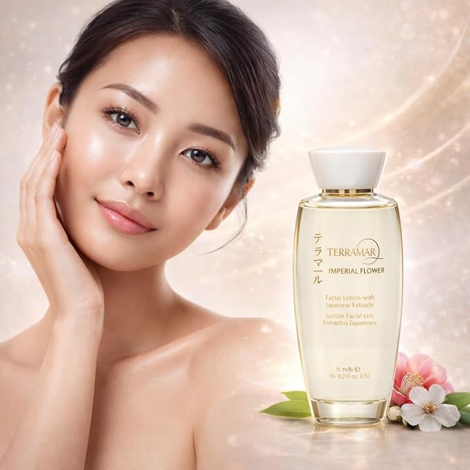 Imperial Flower Japanese Botanical Facial Lotion – Hydrating Face Toner with Camellia, Green Tea & Lotus Extracts – Lightweight Daily Skincare for Women & Men – 95 ml / 3.21 fl oz