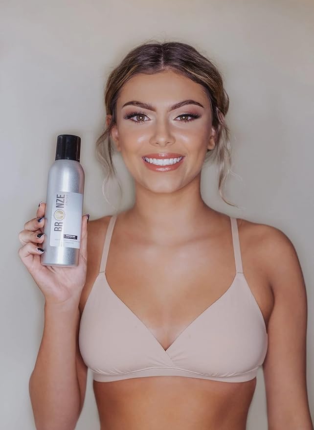 Self Tanning Mist with Applicator Mitt – Vegan, Dermatologist Tested | Instant Sun-Kissed Tan | Quick Dry, Non-Sticky Formula | Paraben-Free, Suitable for All Skin Types | 7 fl oz