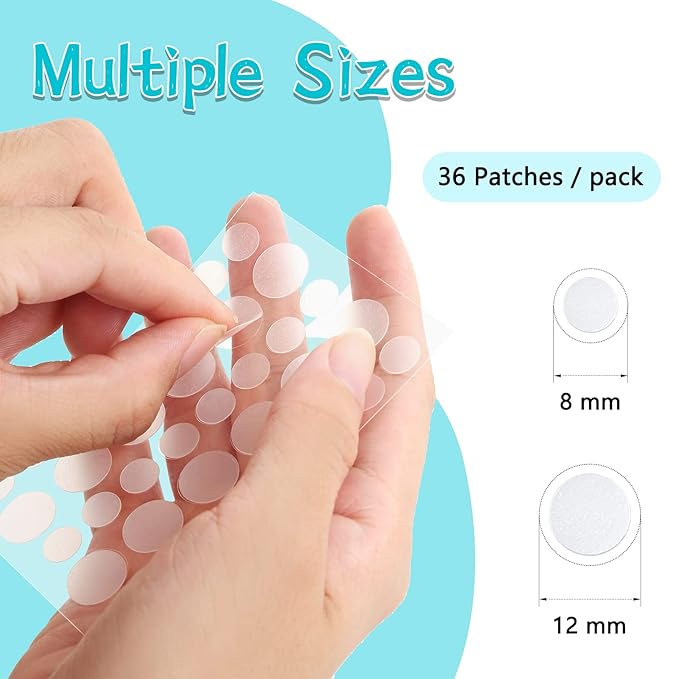 PICcircuit 180 Counts Pimple Patches for Face Hydrocolloid Acne Patches for face Invisible Zit Patches for Face Pimple Patch Acne Spot Treatment Patch Blemish Patches Cover Patches Stickers