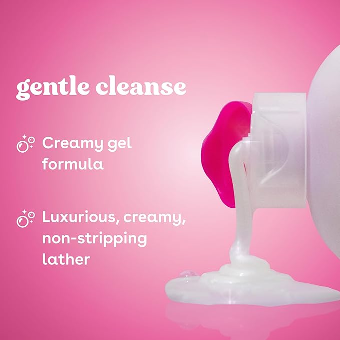 eos Cashmere Body Wash – Pomegranate Raspberry, Moisturizing Body Wash, Creamy Gel Formula, with Shea Butter, Glycerin, Vitamin E, pH Balanced, Sensitive Skin, Vegan, 16 fl oz