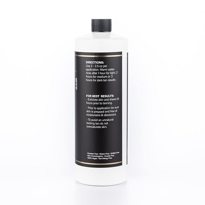 Naked Sun Honey Glow Violet Rapid Spray Tan Solution - 32 oz Airbrush Sunless Self Tan Spray