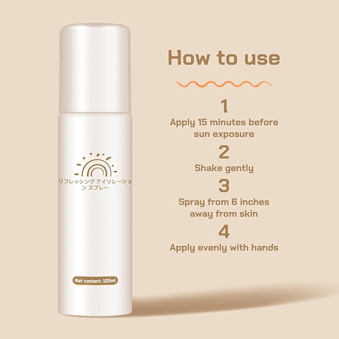 Spray Sunscreen SPF 50,Face Sunscreen Spray,Moisturizing and Light Makeup Spray,Sun Screen Mist 1 oz 100 ml