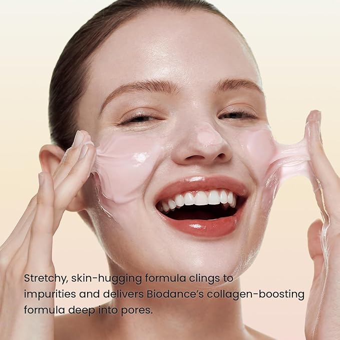BIODANCE Collagen Mask To Foam Cleanser, 2-in-1 Pore Care and Hydrating Foaming Facial Cleanser for Sensitive Skin, Gentle Face Wash, Korean Skin Careㅣ5.07 fl. oz. (150 ml)